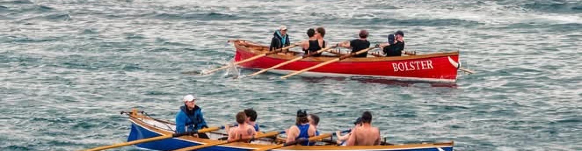 Picture of Blackbird mid-race with Mens A on the short race